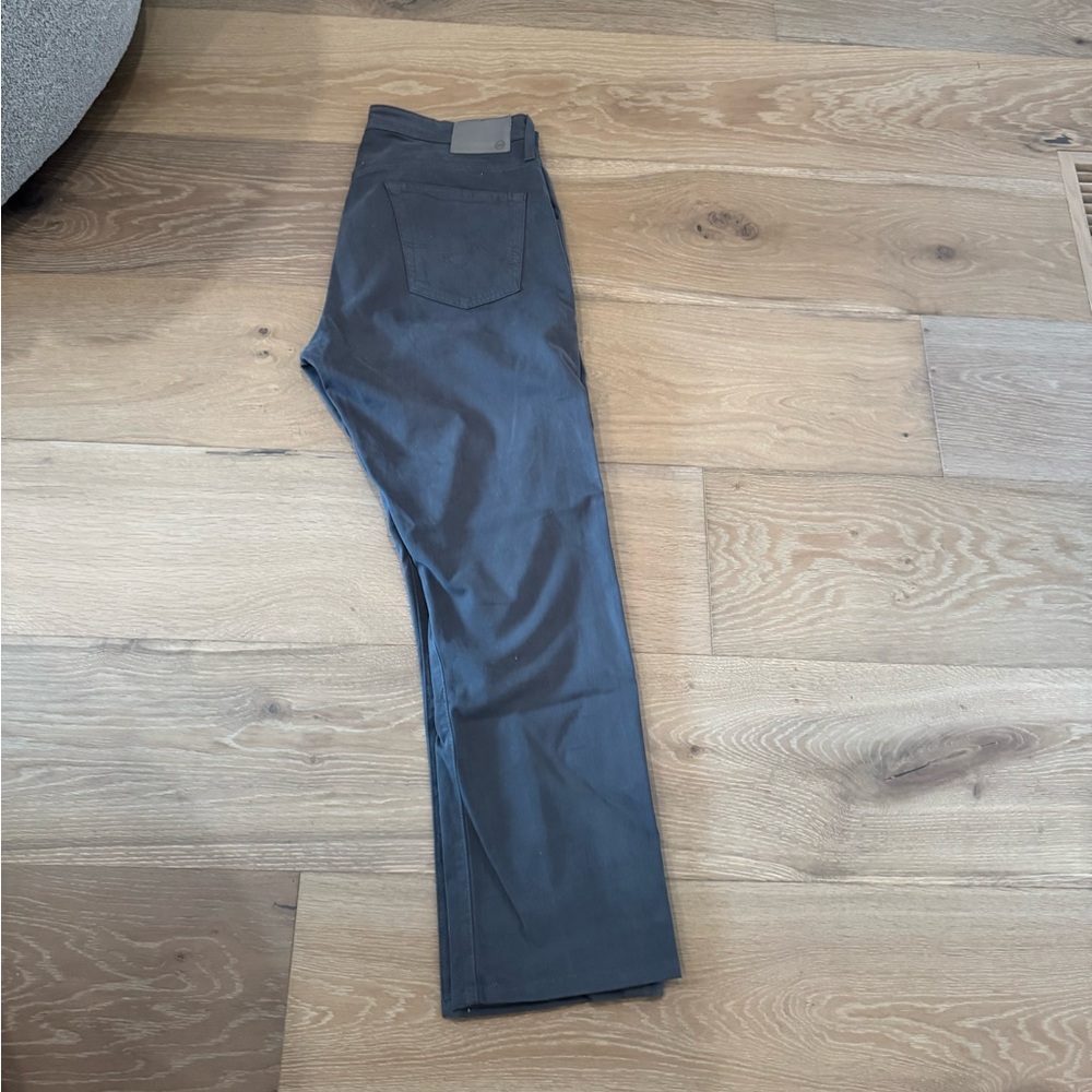 AG Jeans Adriano Goldschmied Gray Chino Pants The Ives 34 Waist 34” Men’s - Picture 1 of 7